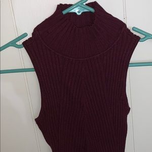 INC international, burgundy, NEW, XS, turtle neck